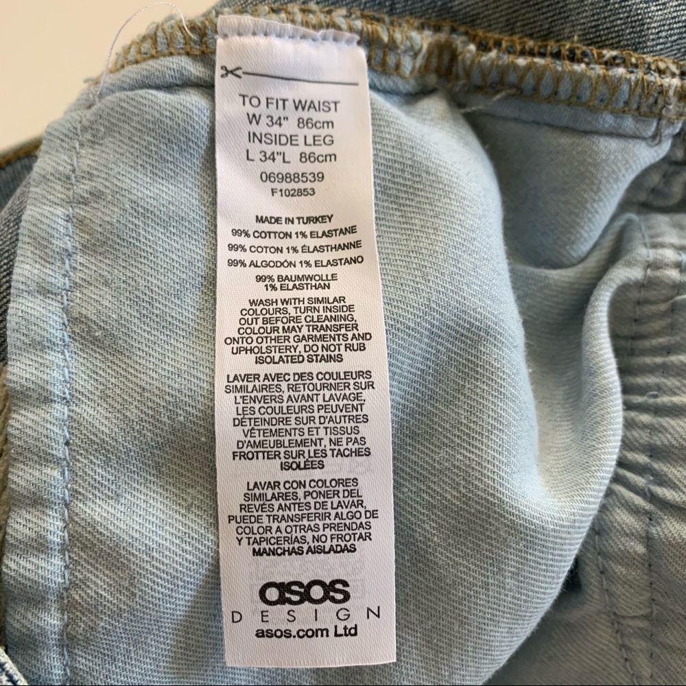 ASOS Design Factory Destroyed Super High Rise Jean - Picture 11 of 14